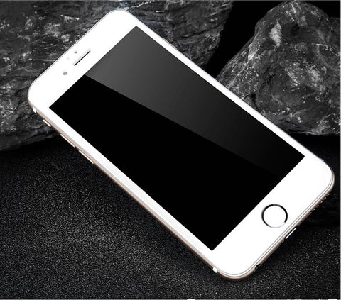 Бяло защитно стъкло за дисплей на iPhone 7