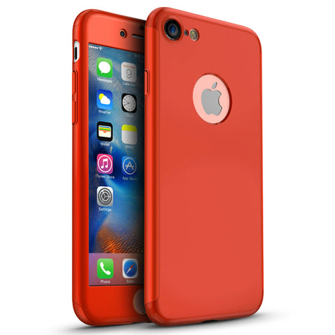 360 Apple iPhone 8 калъф - Червен
