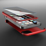 360° Кейс за Apple iPhone 12 Pro Max- Червен