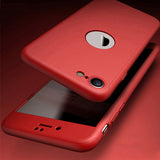 360 Apple iPhone SE 2020 калъф - Червен