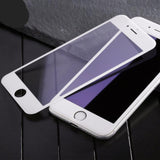 Бяло защитно стъкло за дисплей на iPhone 7
