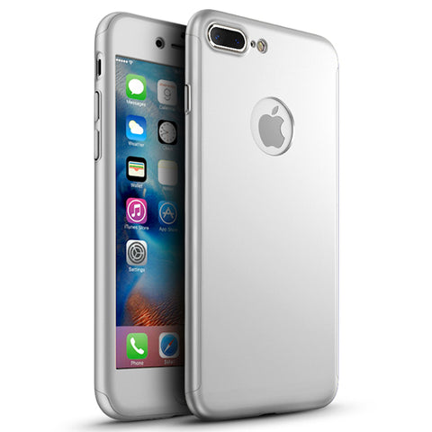 360 калъф Apple iPhone 8 Plus - Сребърен