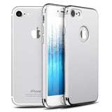 3 в1 Сребърен калъф за Apple iPhone 7