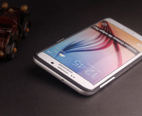 Сребърен калъф за Samsung Galaxy S6 EDGE Plus