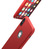 360° кейс за Apple iPhone XS Max - Червен