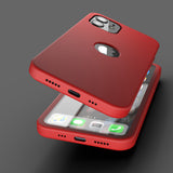 360° Кейс за Apple iPhone 12 - Червен